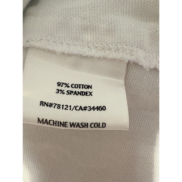 New Eileen Fisher Organic Cotton Stretch Stand Collar jacket sz 3X White - Picture 14 of 15